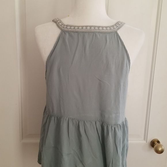 BOHO chic vintage look EMBROIDERED sleeveless top, size Medium - Picture 4 of 16